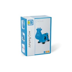 Skoczek niebieska dmuchana krówka Buiten Speel