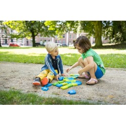 Duże puzzle drewniane żyrafa Buiten Speel