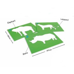 Szablony zwierząt do odrysowania Buiten Speel