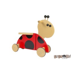 Gepetto drewniana biedronka na kółkach