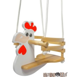 Gepetto drewniana huśtawka kogucik