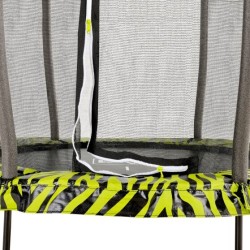 Trampolina EXIT Tiggy dla dziecka 3+ z siatką zabezpieczającą ø140cm czarno/żółta