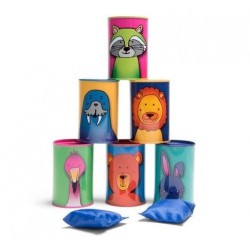 Gra rzucanie w czerwone puszki Buiten Speel