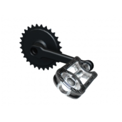 Pedały z korbami i łańcuchem 140 R 28T do gokartów BERG