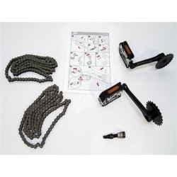 GRANTOUR - Pedały z korbami i łańcuchem 140, 22T + łańcuch (2X)