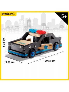 Samochód policyjny Stanley Jr radiowóz zestaw