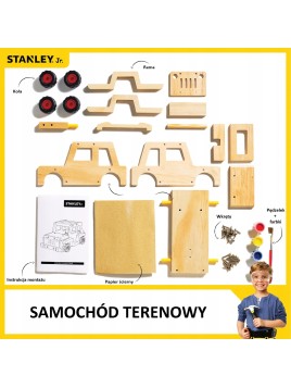 Samochód terenowy Stanley Jr jeep zestaw