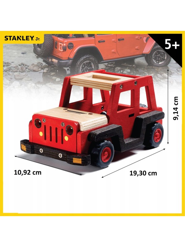 Samochód terenowy Stanley Jr jeep zestaw