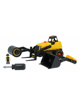 Zestaw 3 w 1 - Koparka, Walec, Wózek widłowy