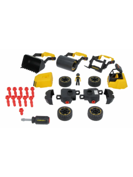 Zestaw 3 w 1 - Koparka, Walec, Wózek widłowy