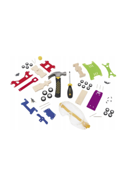 Zestaw samochodów i narzędzi Stanley Jr 7-cz.