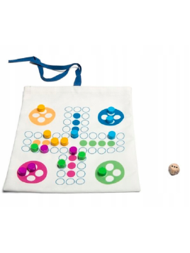 Gra rodzinna Chińczyk XL 2w1 z kartami Gęś Buiten Speel