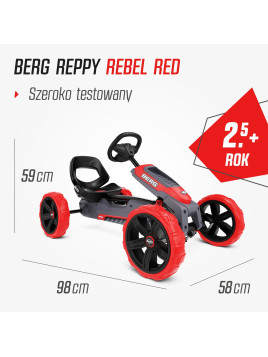 Gokart na pedały dla dzieci BERG Reppy Rebel od 3 lat