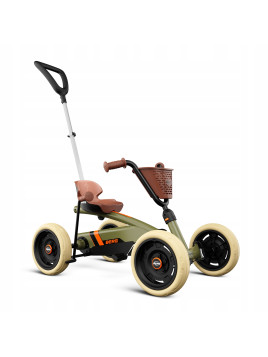 Gokart na pedały dla dzieci BERG Buzzy Retro 2-in-1 od 2 lat zielony