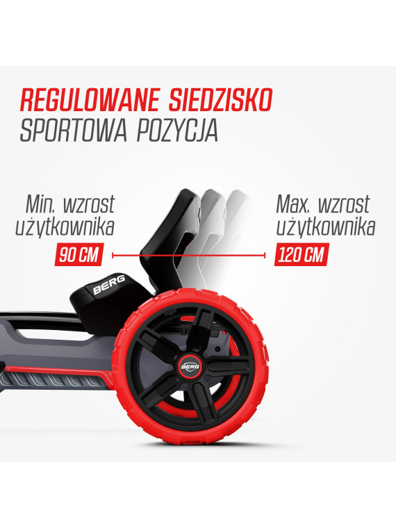 Gokart na pedały dla dzieci BERG Reppy Rebel od 3 lat