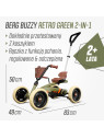 Gokart na pedały dla dzieci BERG Buzzy Retro 2-in-1 od 2 lat zielony