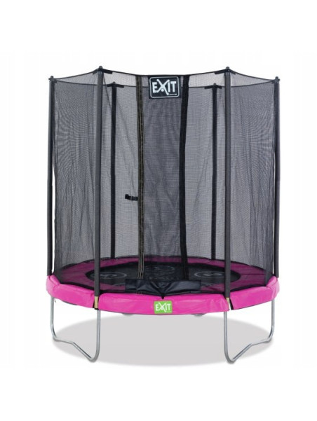 EXIT Twist trampolina ø183cm (6ft) - różowo-szara