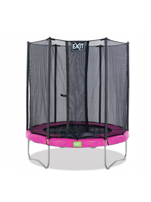EXIT Twist trampolina ø183cm (6ft) - różowo-szara