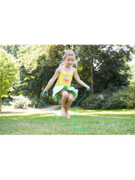 Skakanka niebieska z drewnianymi rączkami 160 cm BS Toys