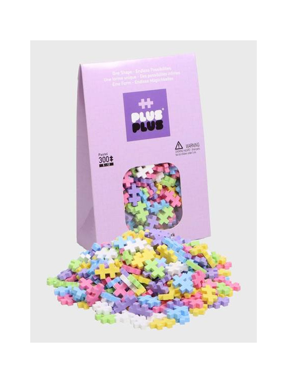 Klocki konstrukcyjne dla dzieci -  Plus Plus Mini Pastel 300 sztuk