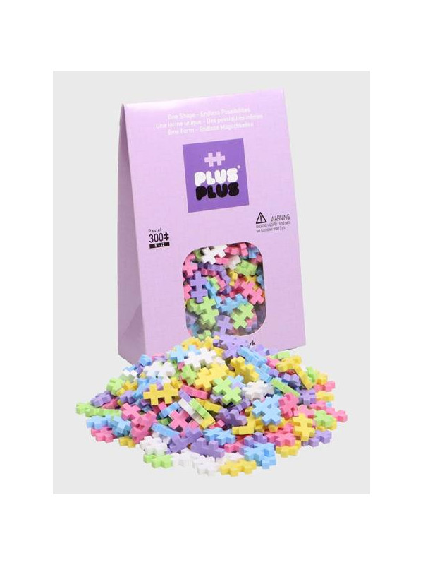 Klocki konstrukcyjne dla dzieci -  Plus Plus Mini Pastel 300 sztuk