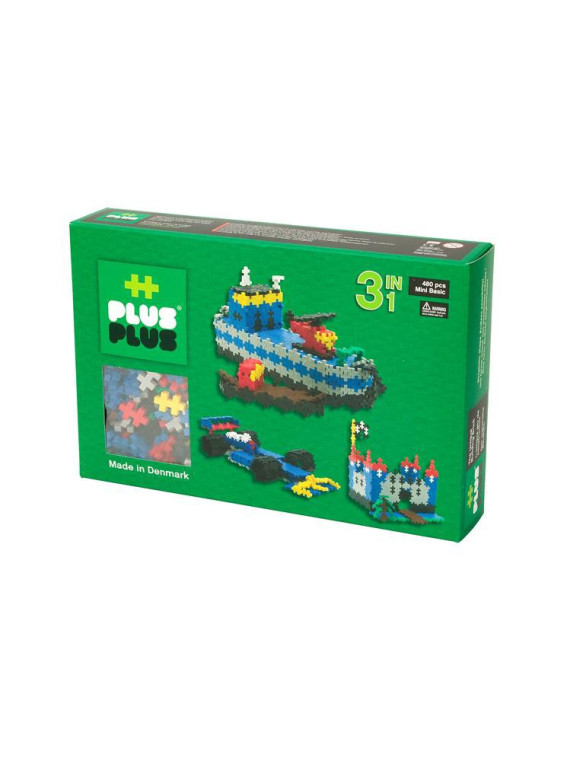 Plus-Plus, Mini Basic - 480 szt. 3 w 1 USZKODZONE OPAKOWANIE RABAT 10%