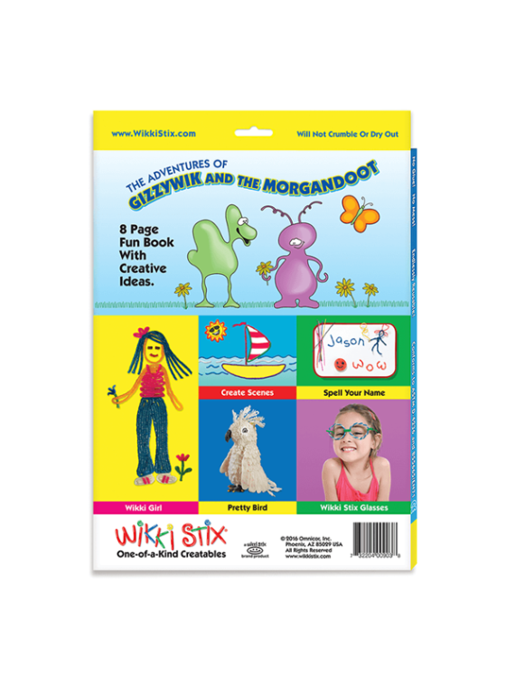 Woskowe sznureczki Wikki Stix - Activity Set 84 szt + podkładka