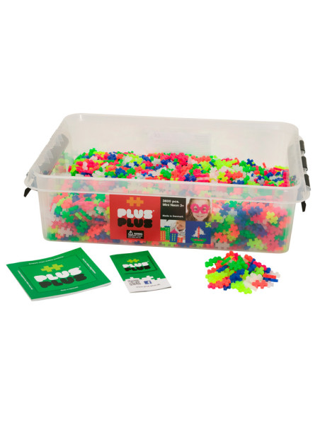 Plus-Plus, Mini Neon - 3600 szt - Edukacja