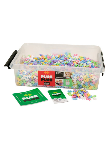 Plus-Plus, Mini Pastel - 3600 szt - Edukacja