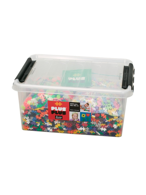 Plus-Plus, Mini Mix ( Basic, Neon, Pastel) - 6000 szt - Edukacja