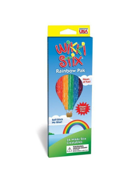 Woskowe sznureczki Wikki Stix - Rainbow Pak 24 szt