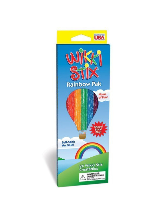 Woskowe sznureczki Wikki Stix - Rainbow Pak 24 szt