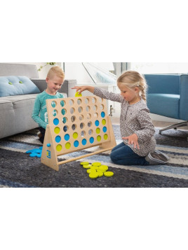 BS Toys, Gra 4 w Rzędzie Niebiesko-Zielone XL