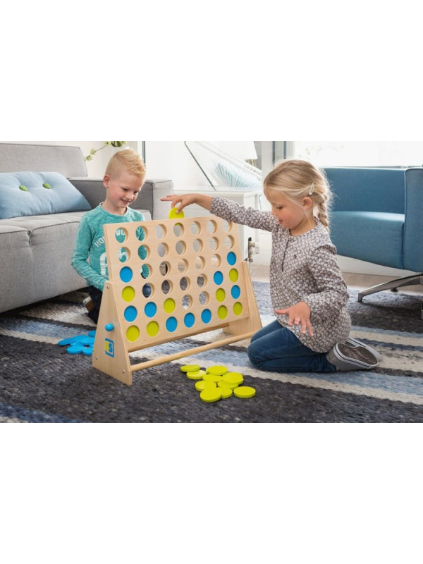 BS Toys, Gra 4 w Rzędzie Niebiesko-Zielone XL