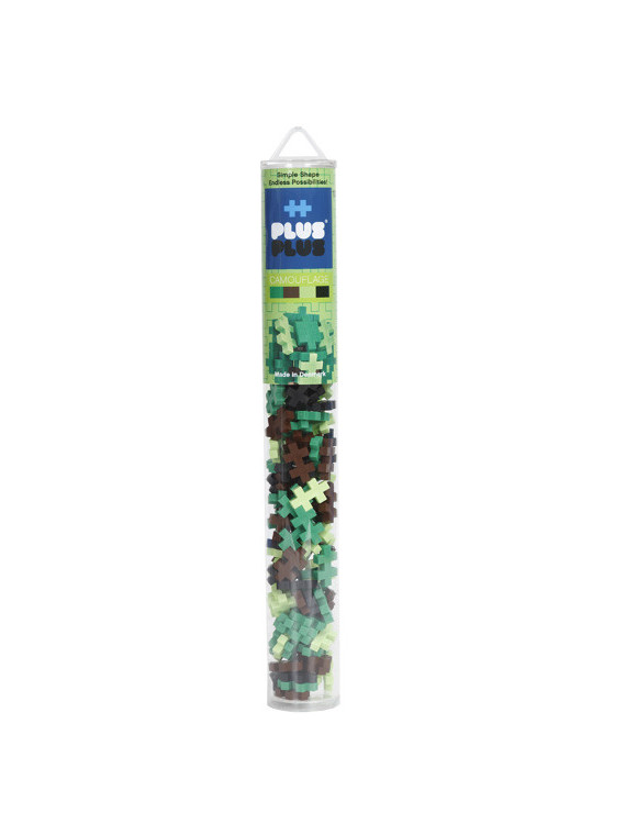 Plus-Plus, Mini Tuba Kamuflaż - 100 szt