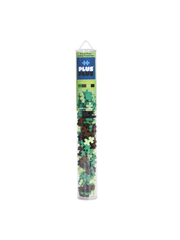 Plus-Plus, Mini Tuba Kamuflaż - 100 szt