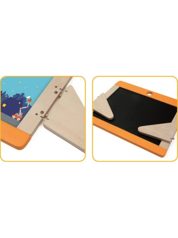 Scratch, Dwustronna Tablica Magnetyczna Miasto USZKODZONE OPAKOWANIE RABAT 10%