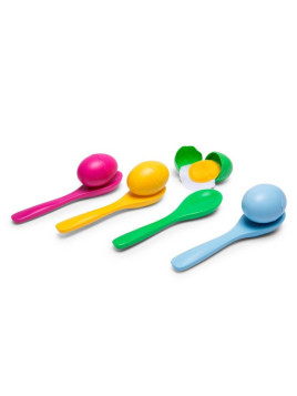 Gra dla dzieci jajka - BS Toys Wyścig Jajko Na Łyżce