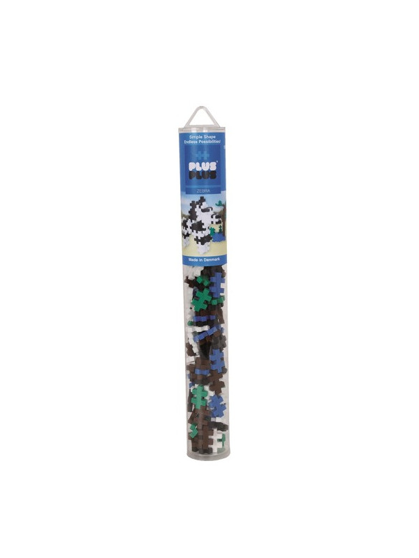 Plus-Plus, Mini Tuba Zebra - 100 szt