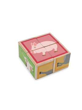 Scratch, Puzzle 4 Klocki FARMA 2 - uszkodzone opakowanie RABAT 5%