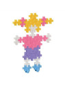 Plus-Plus, Mini Pastel - 760 szt. - Tęczowy zamek z jednorożcami oraz 2 podkładki GRATIS!