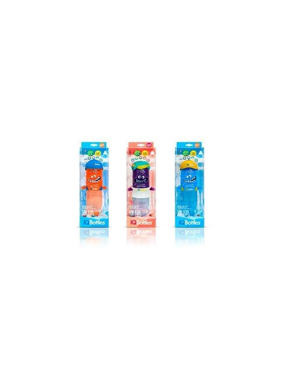 IQBottles, Bidon-butelka 2w1 Blue/Yellow cap