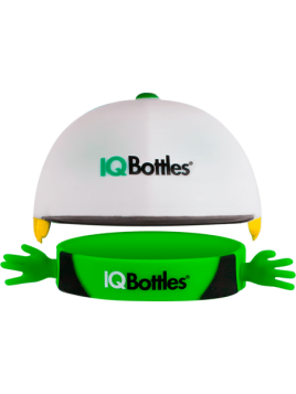 IQBottles, Bidon-butelka 2w1 Blue/Yellow cap