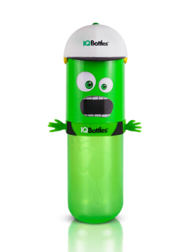 IQBottles, Bidon-butelka 2w1 Green/White cap