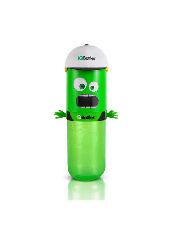 IQBottles, Bidon-butelka 2w1 Green/White cap