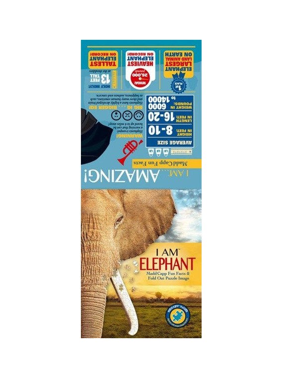 MADD CAPP,  Puzzle konturowe I AM - Słoń 700 elem.