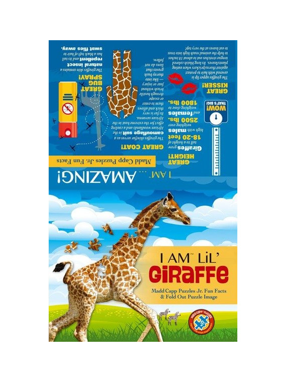 MADD CAPP,  Puzzle konturowe I AM LIL' - Żyrafa 100 elem.