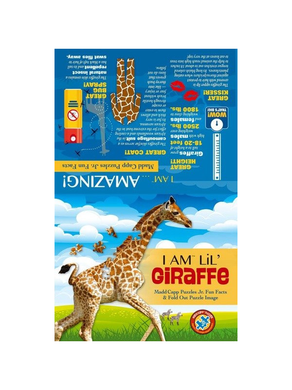 MADD CAPP,  Puzzle konturowe I AM LIL' - Żyrafa 100 elem.