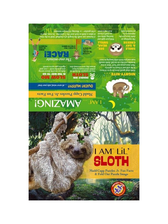 MADD CAPP,  Puzzle konturowe I AM LIL' - Leniwiec 100 elem.