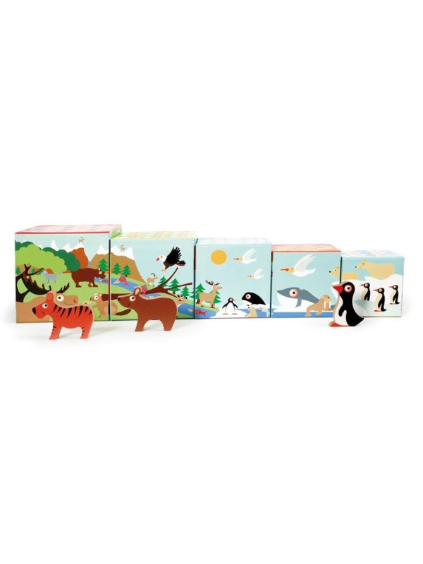 Scratch, Piramida edukacyjna DZIKIE ZWIERZĘTA (5 elementów)